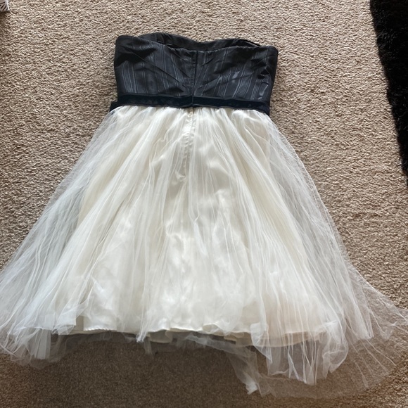 Strapless Black and White Dress - Picture 7 of 9